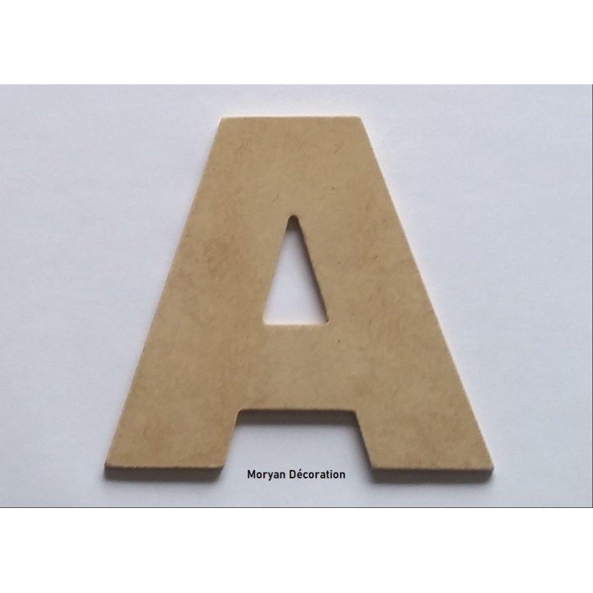 Brief MDF ruw te schilderen model ARIAL BLACK
