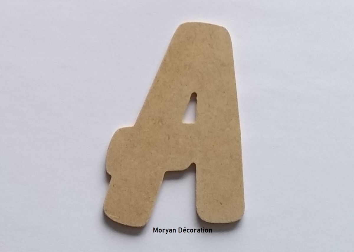 Brief MDF ruw te schilderen model BALLOON