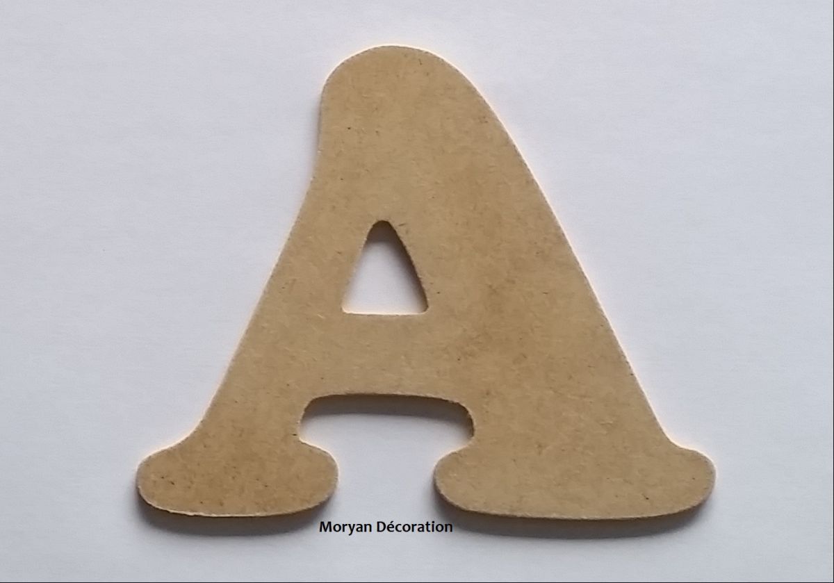 Brief MDF ruw te schilderen model COOPER ZWART