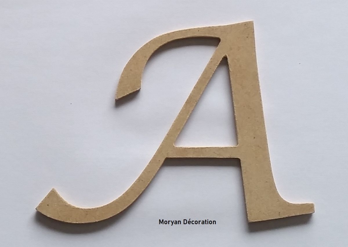 Brief MDF ruw te schilderen model LUCIDA CALLIGRAPHY