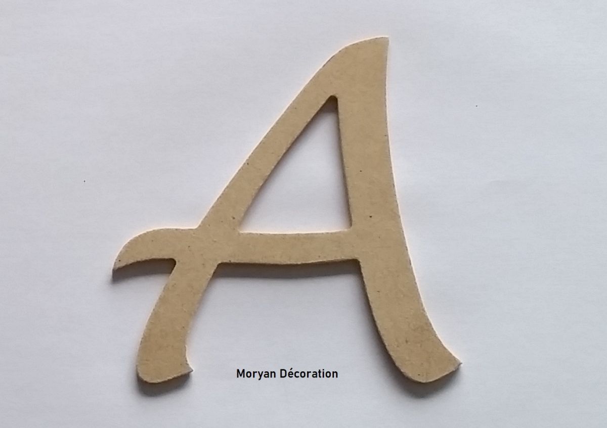Brief MDF ruw te schilderen model LUCIDA HANDWRITING