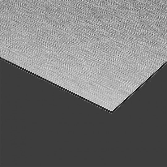 Geborstelde metalen letter ARIAL ZWART