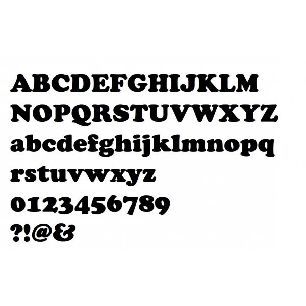 Geborstelde metalen letter COOPER ZWART