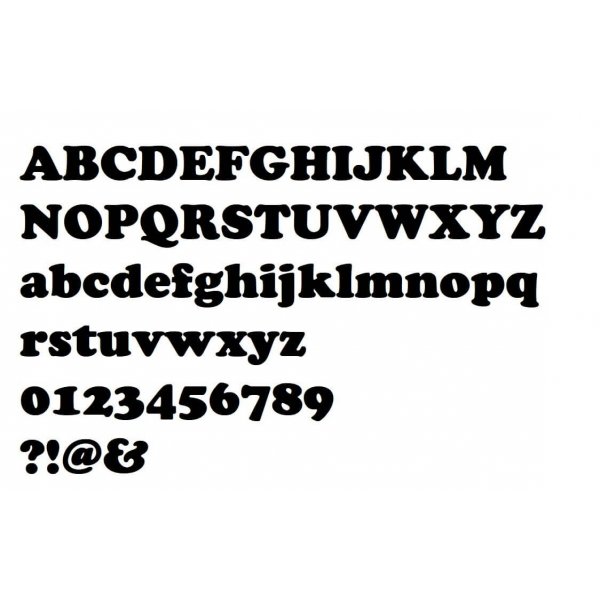 Metalen letterkleur COOPER ZWART
