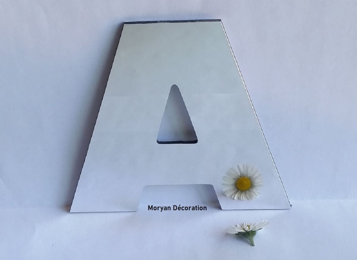 Briefspiegel decoratief ARIAL ZWART