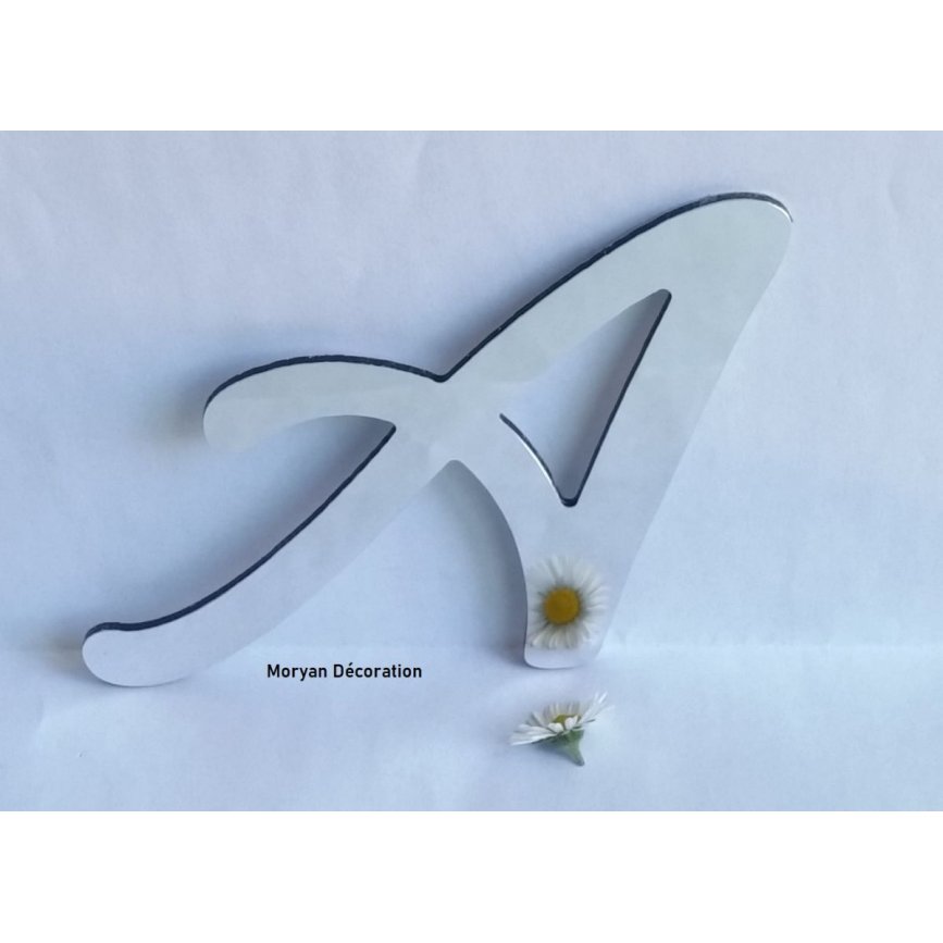 Decoratieve wandletter spiegel LOMBRIZ