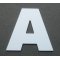 Kunststof letter PVC ARIAL ZWART