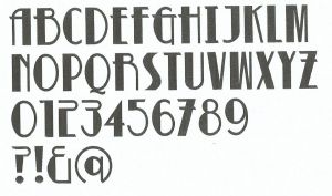 Plastic letter PVC BETTY ZWART