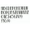 Plastic letter PVC BETTY ZWART