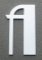 Plastic letter PVC BETTY ZWART