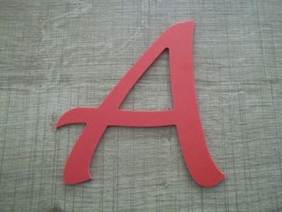 Plastic letter PVC kleur LUCIDA HANDWRITING