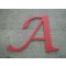Kunststof letter PVC kleur LUCIDA CALLIGRAPHY