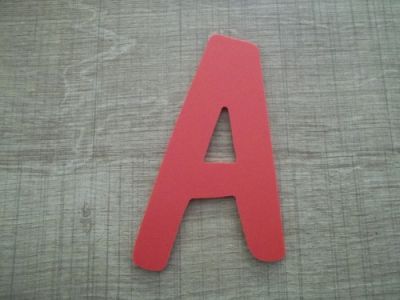 Plastic letter PVC kleur DOM CASUAL