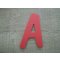 Plastic letter PVC kleur DOM CASUAL