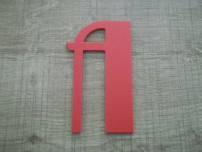 Kunststof letter PVC kleur BETTY ZWART