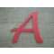 Plastic letter PVC kleur LUCIDA HANDWRITING