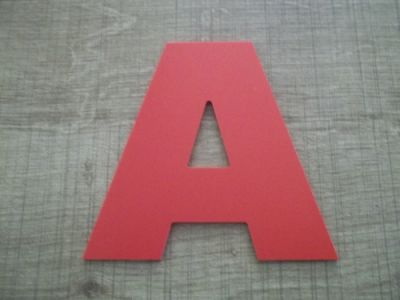 Kunststof letter PVC kleur ARIAL ZWART