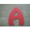 Plastic letter PVC kleur HARLEQUIN