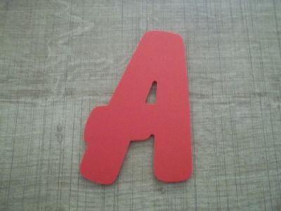 Plastic letter PVC kleur BALLOON