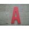 Plastic letter PVC kleur BATON