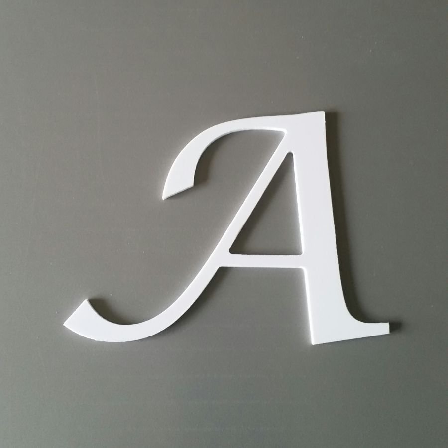 Plastic letter PVC LUCIDA CALLIGRAPHY