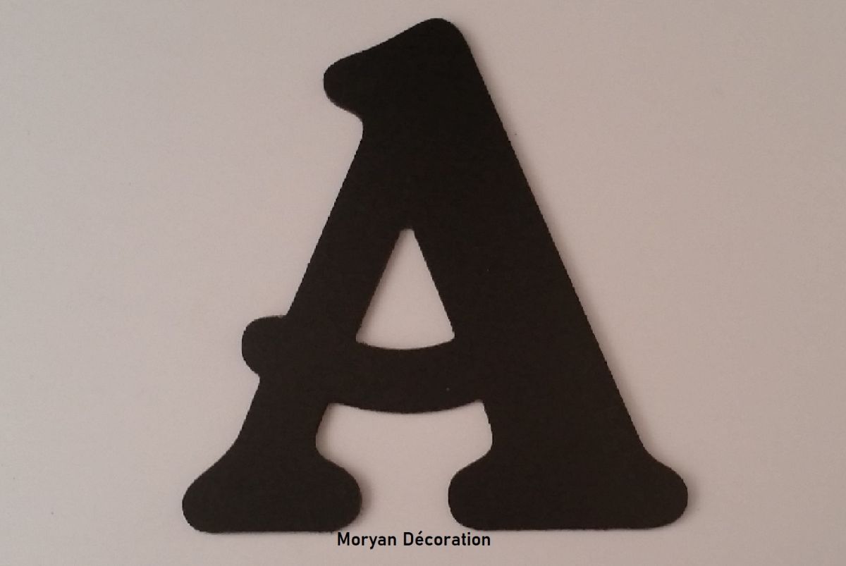 Kunststof letter PVC zwart BELSHAW