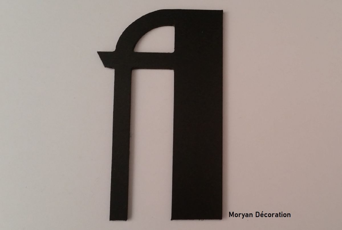 Kunststof letter PVC zwart BETTY ZWART
