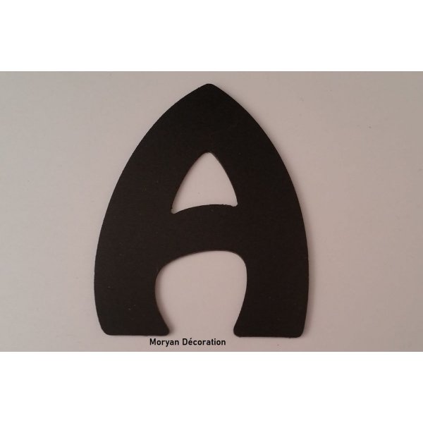 Kunststof letter PVC zwart HARLEQUIN