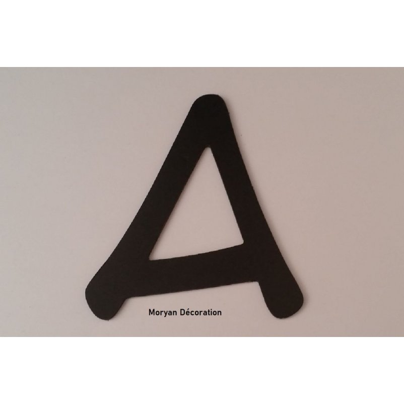 Plastic letter PVC zwart ANIME ACE