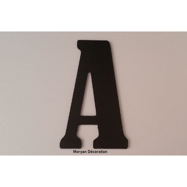 Plastic letter PVC zwart BERNARD CONDENSED