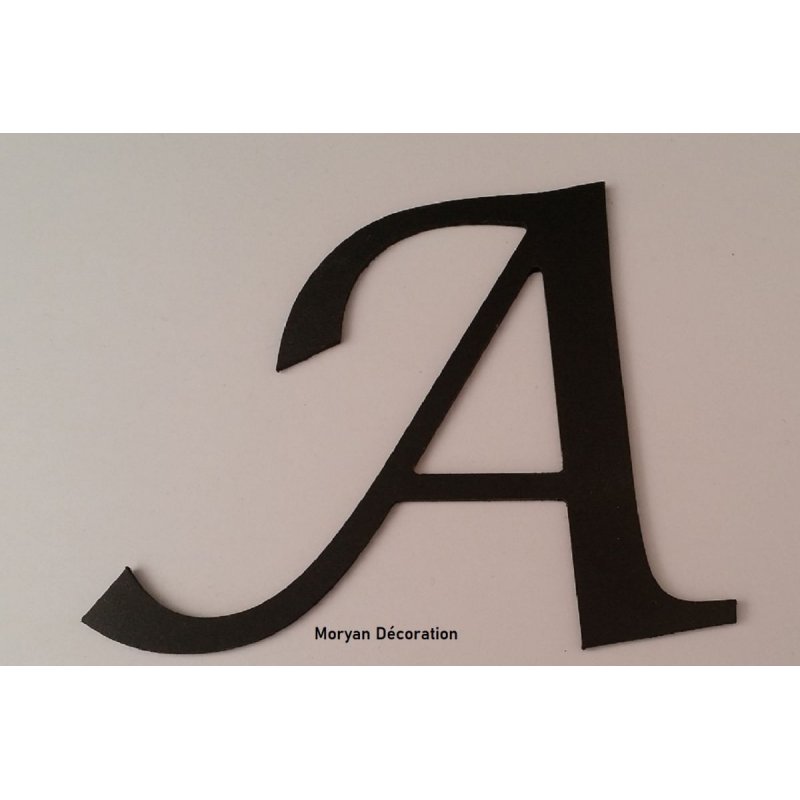 Kunststof letter PVC zwart LUCIDA CALLIGRAPHY