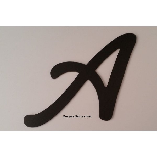 Kunststof letter PVC zwart LOMBRIZ