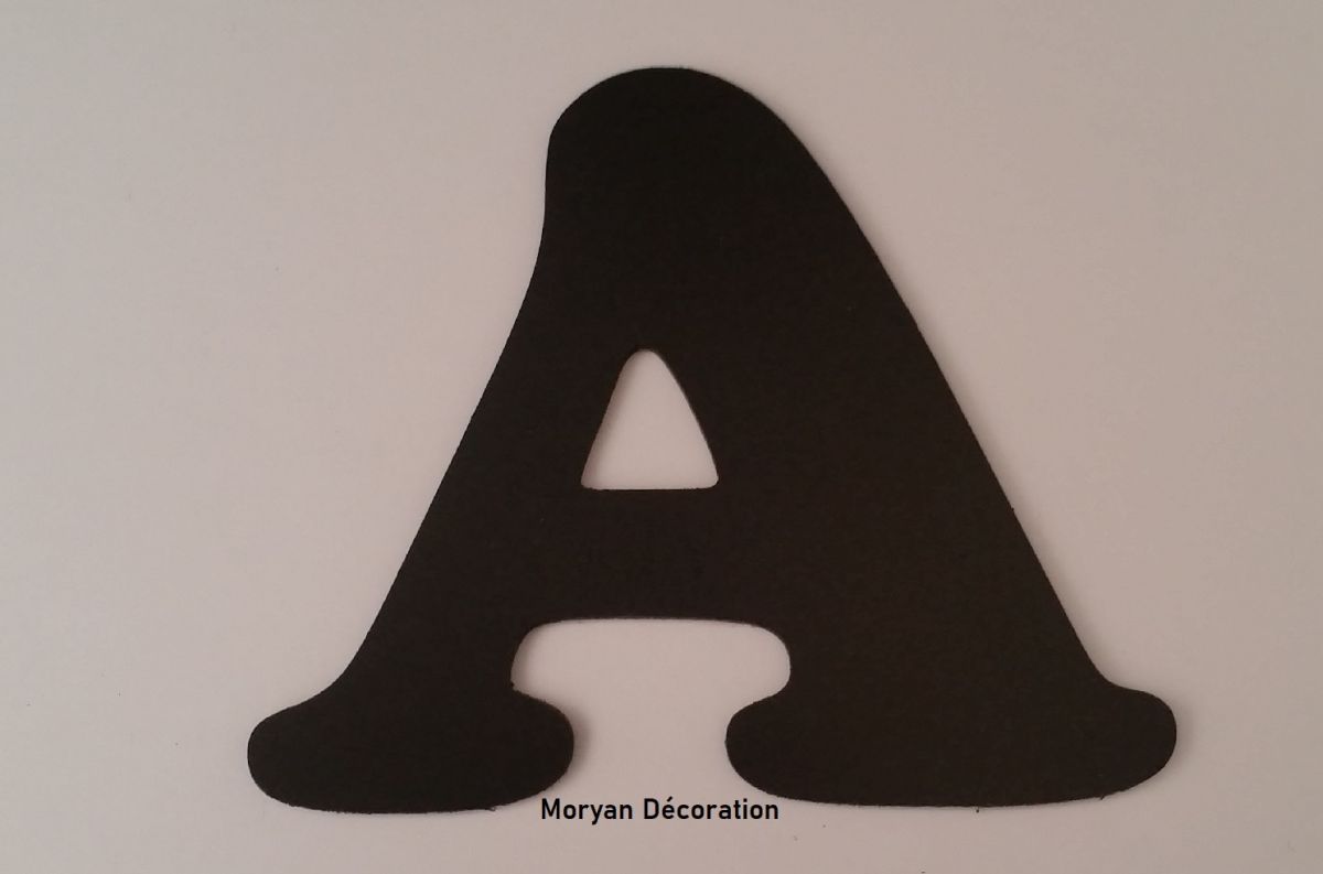 Plastic letter PVC zwart COOPER ZWART