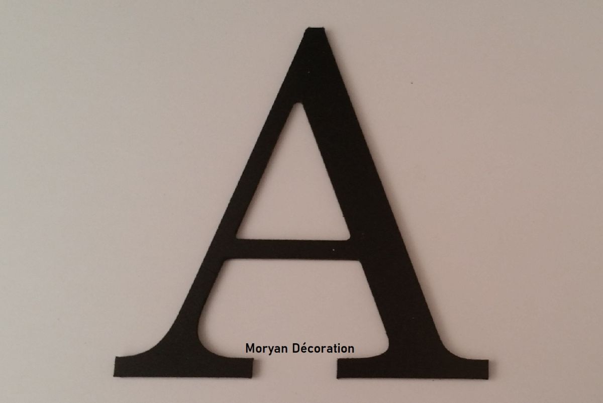 Plastic letter PVC zwart LOFT