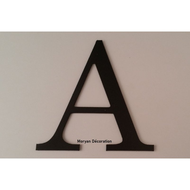 Plastic letter PVC zwart LOFT