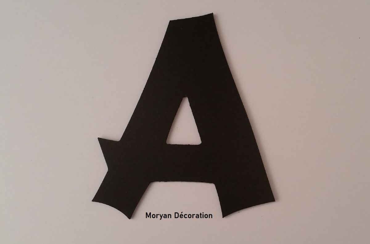 Plastic letter PVC zwart CANCUN
