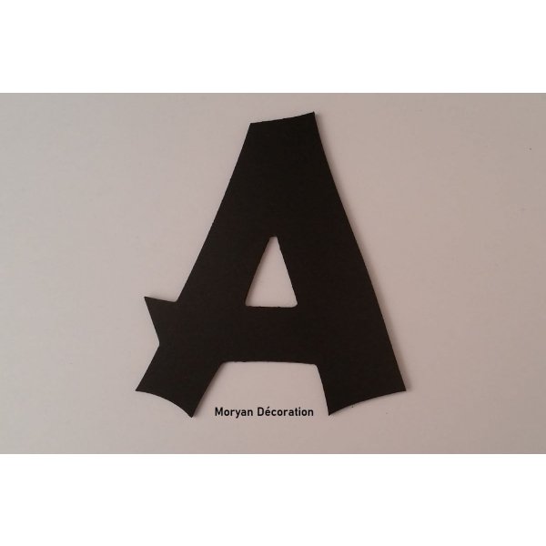 Plastic letter PVC zwart CANCUN