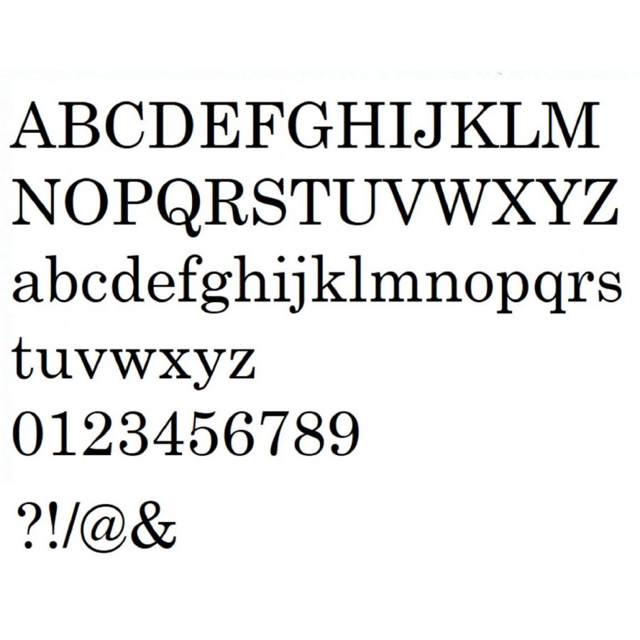 Plastic letter PVC zwart LOFT