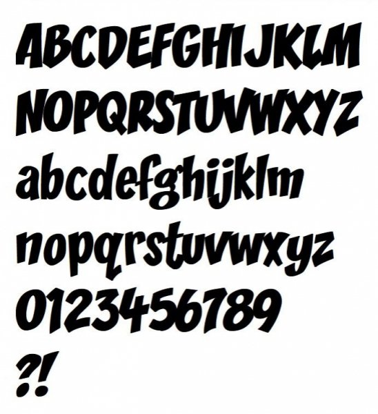 Kunststof letter PVC zwart ZOINKS