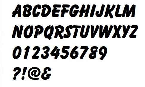 Kunststof letter PVC zwart BALLOON