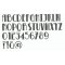 Kunststof letter PVC zwart BETTY ZWART