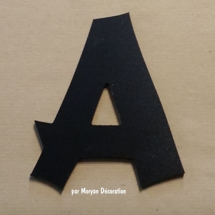 Plastic letter PVC zwart CANCUN