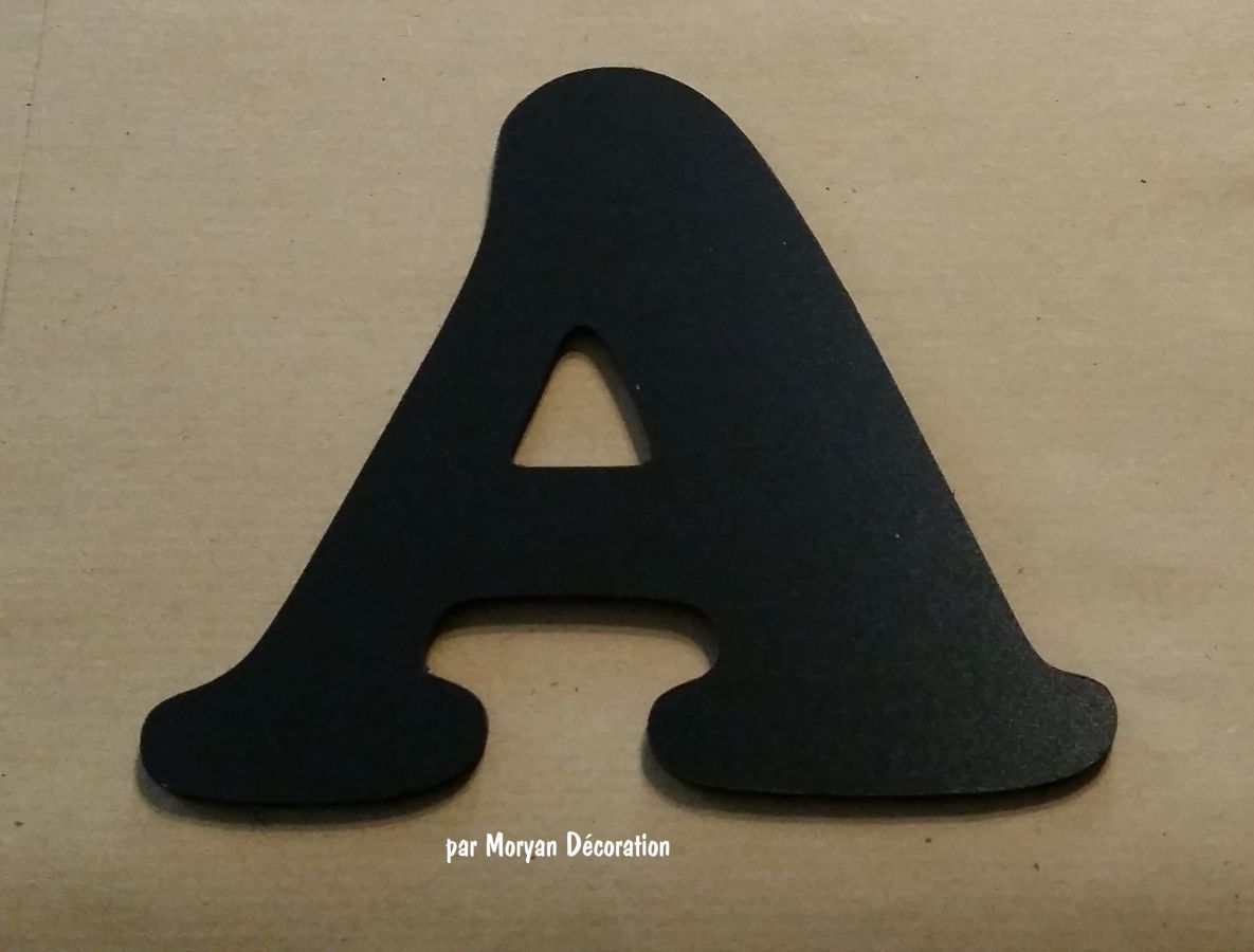 Plastic letter PVC zwart COOPER ZWART