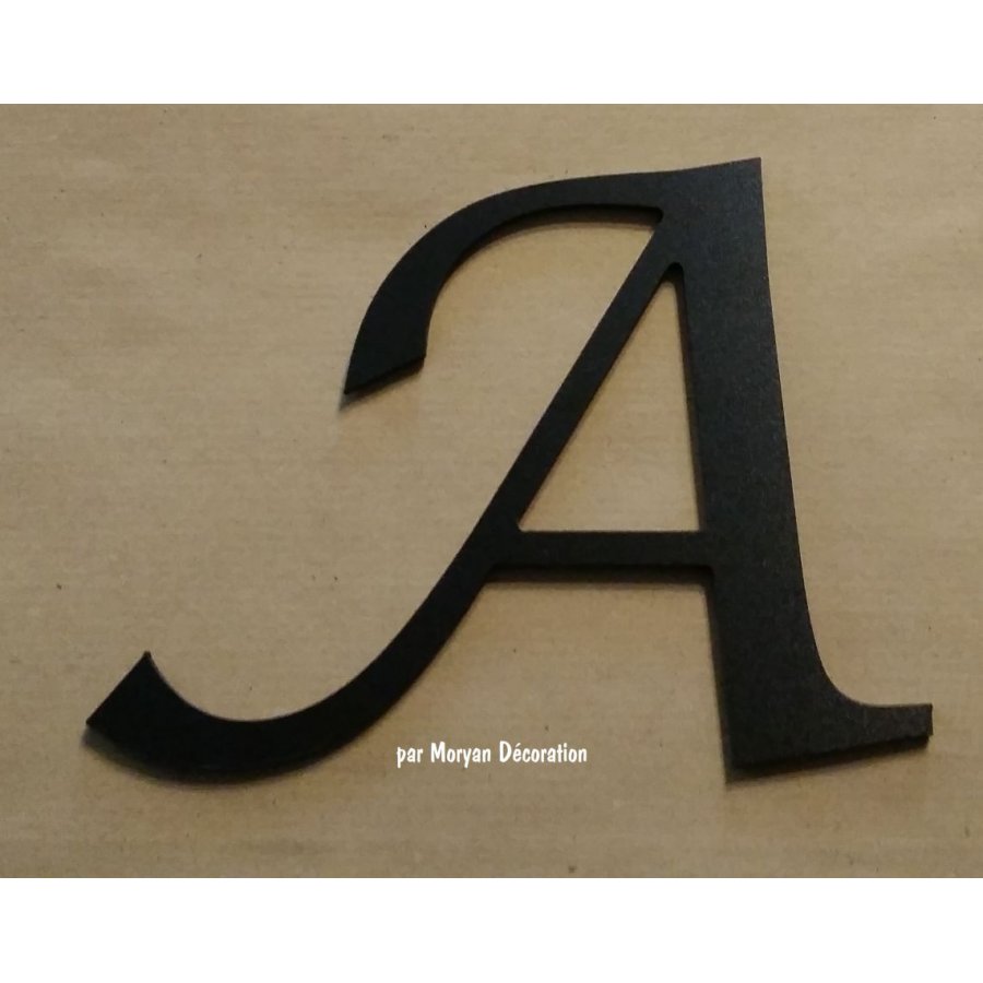 Kunststof letter PVC zwart LUCIDA CALLIGRAPHY