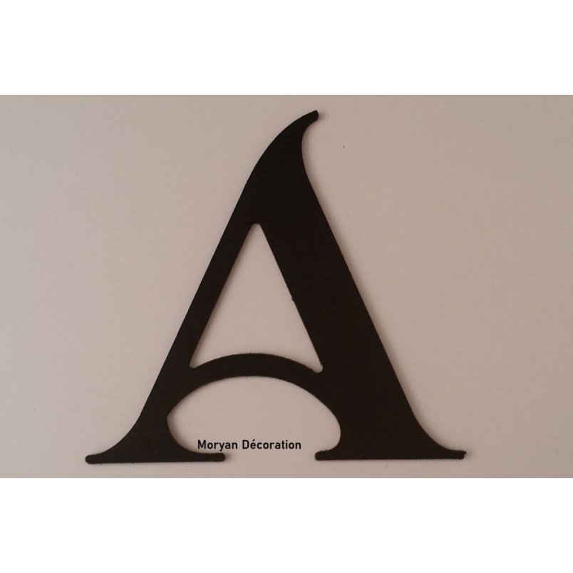 Plastic letter PVC zwart SHANGRI LA