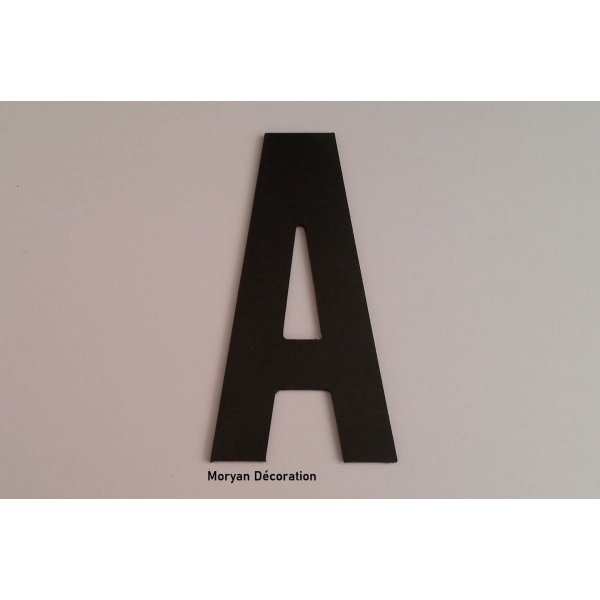 Plastic letter PVC zwart BATON