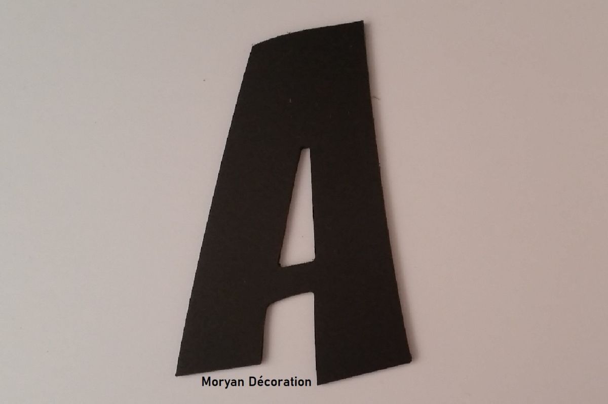 Kunststof letter PVC zwart ZOINKS