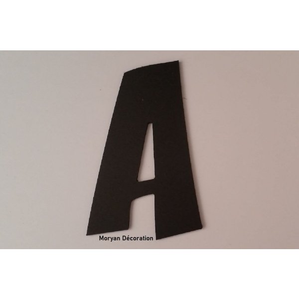 Kunststof letter PVC zwart ZOINKS