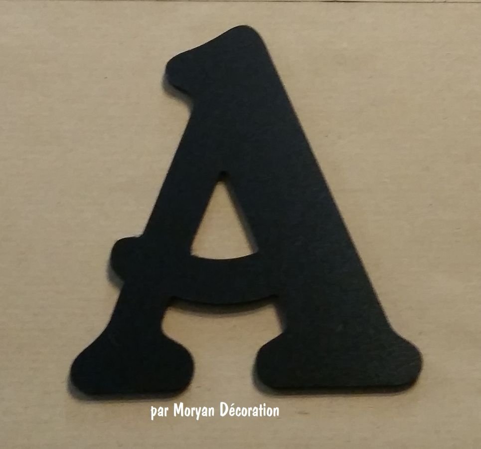 Kunststof letter PVC zwart BELSHAW