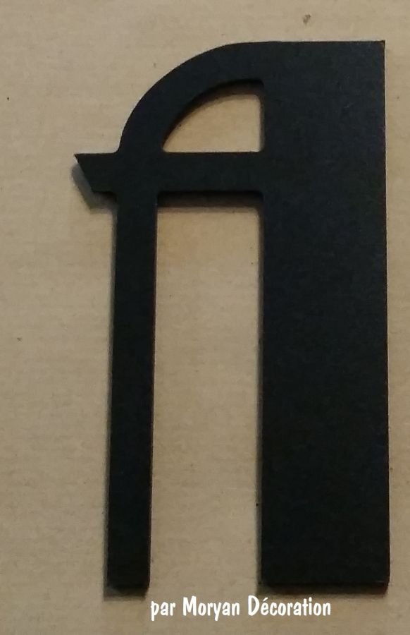 Kunststof letter PVC zwart BETTY ZWART